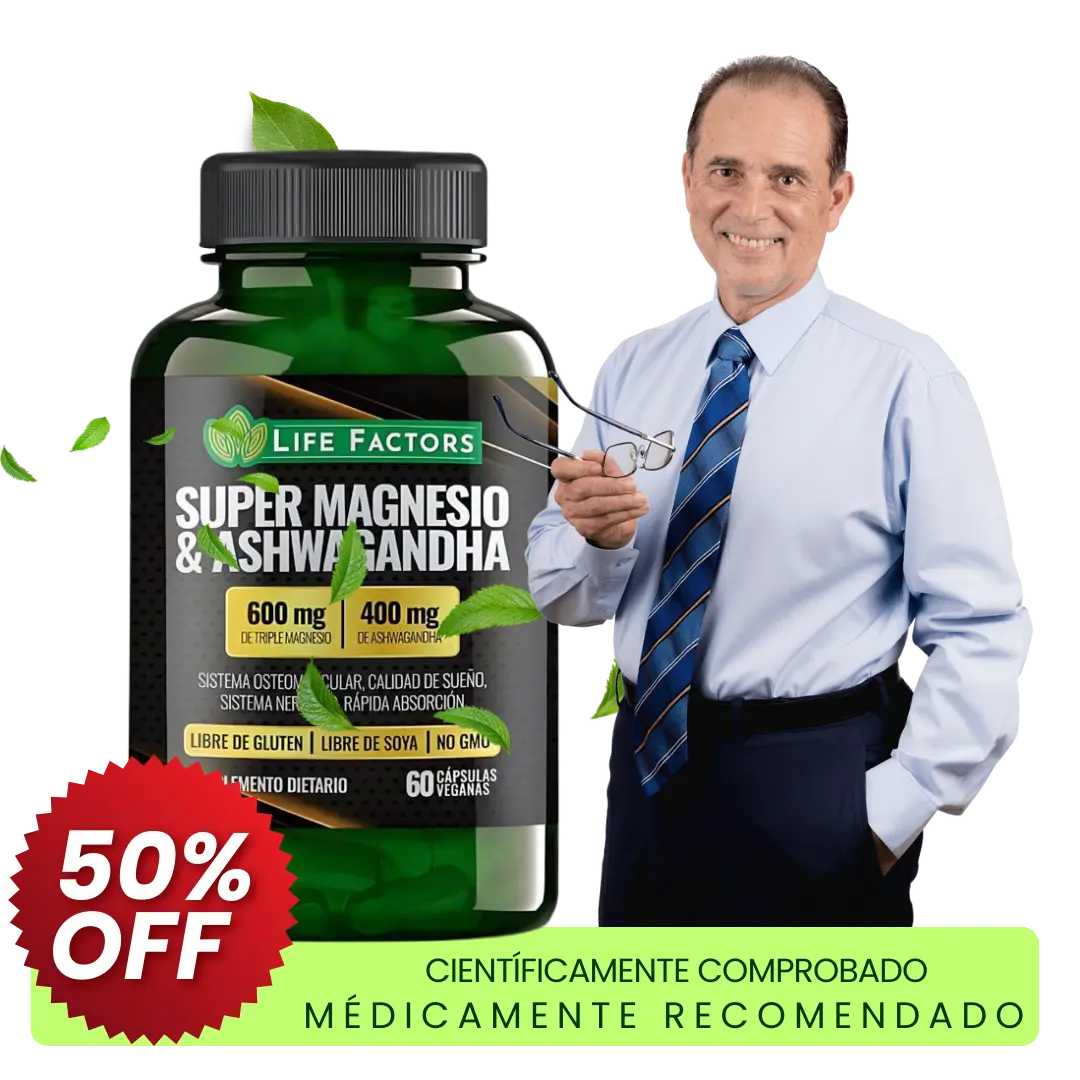 Suplemento Magnesio + Ashwagandha 600Mg