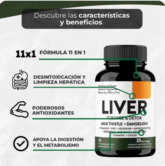 LIVER CLEANSE & DETOX I APOYO HEPATICO